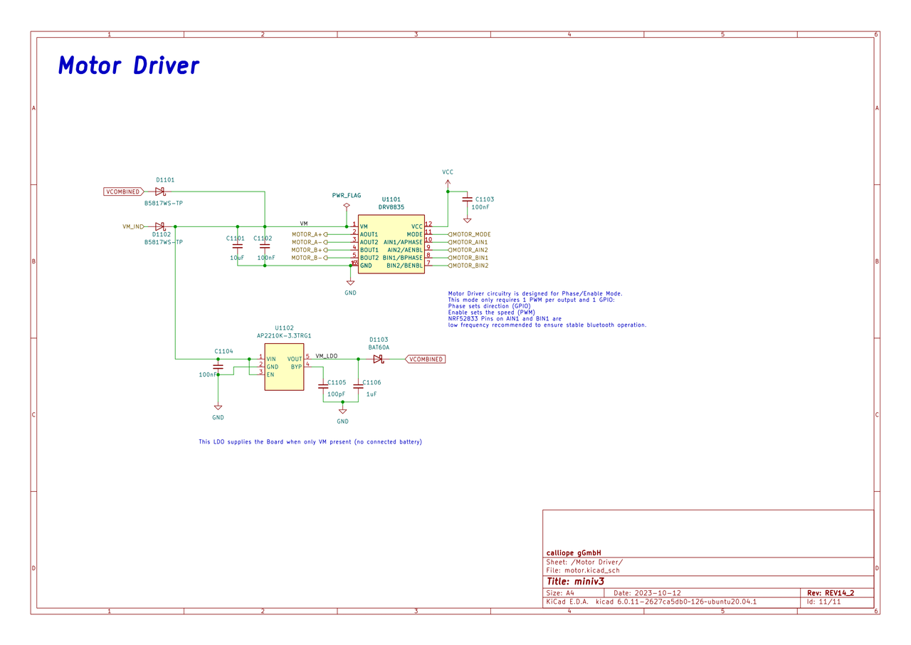 Schaltplan Calliope 3.0